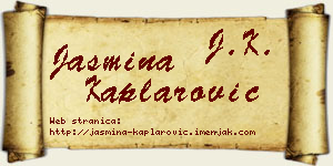Jasmina Kaplarović vizit kartica
